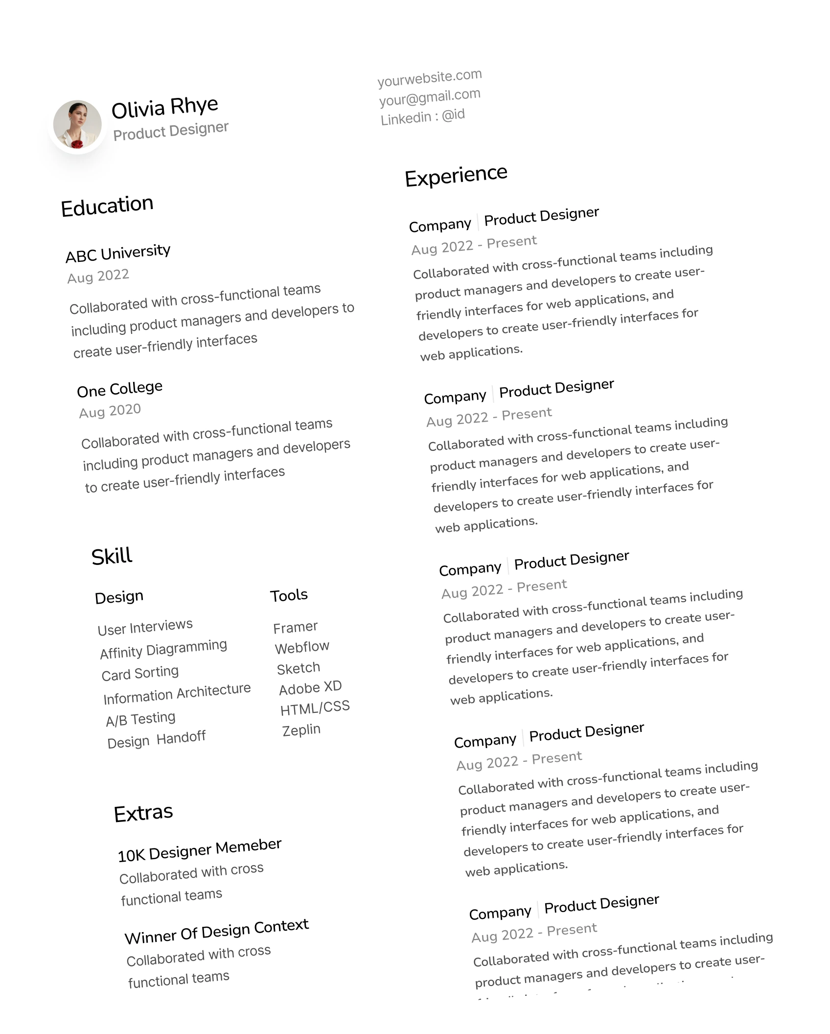 left-resume
